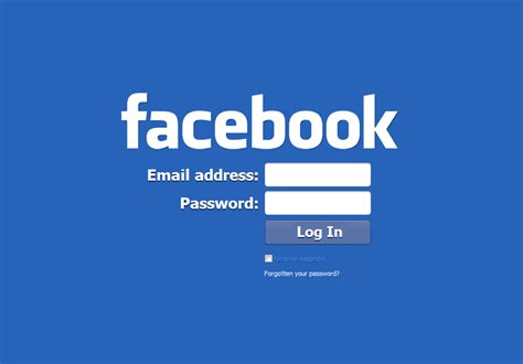 fácebook log in